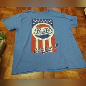 Pepsi-Cola Gotta Have It! Patriotic Retro Short Sleeve Tee Women's Size 3XL